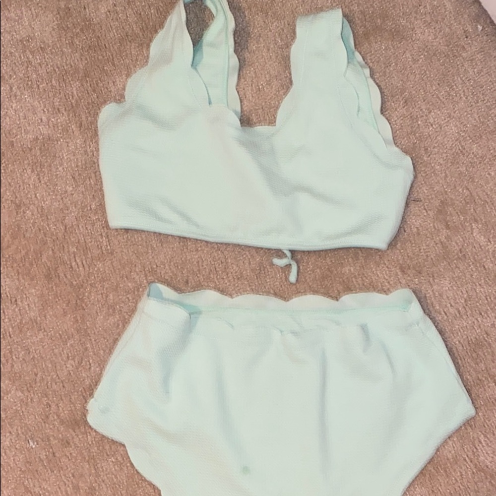 blue two piece bathing suit from ZAFUL
